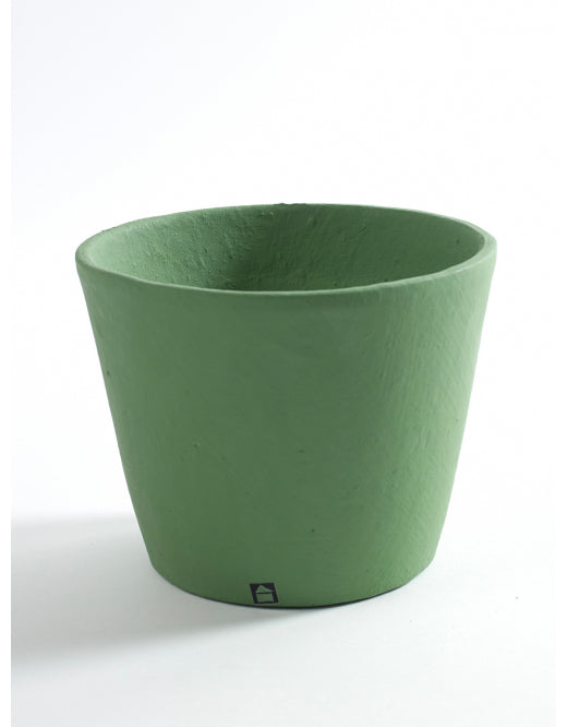Hand Painted Plant Pot - Medium - Forest Green