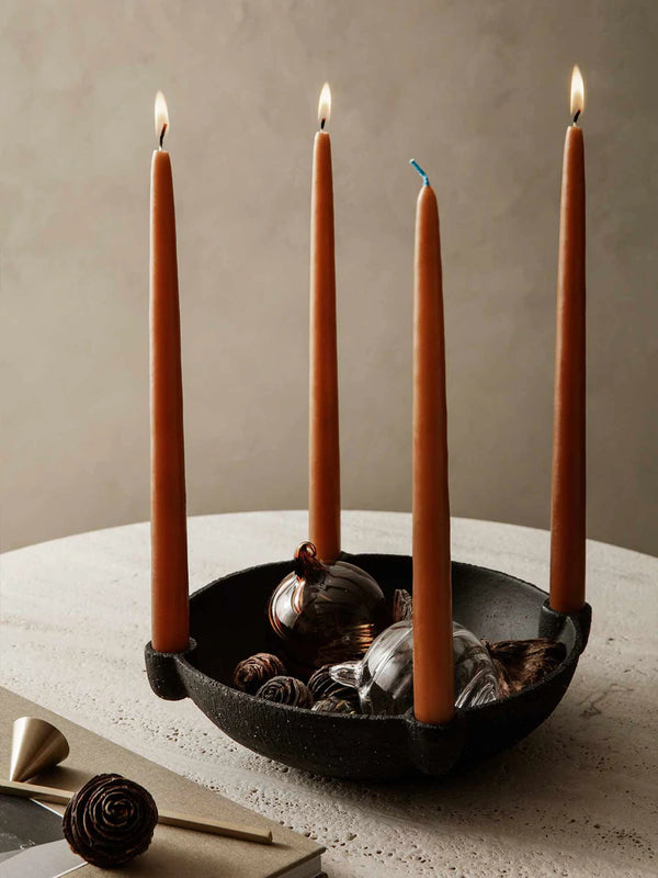 Dipped Candles - Set of 2 Rust