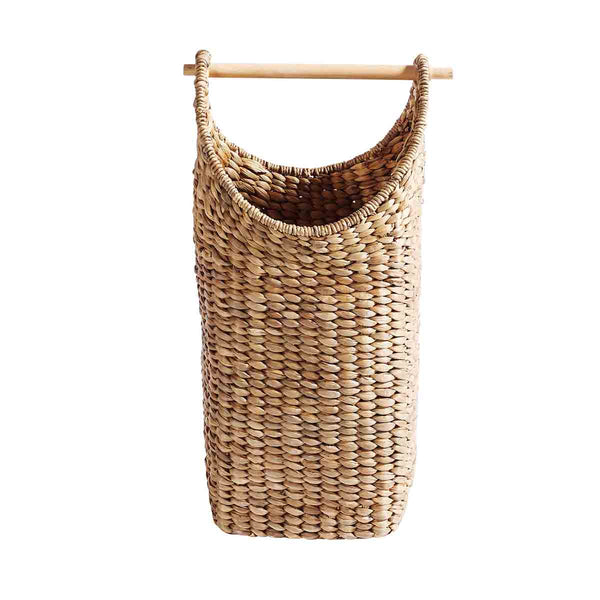 Tall Water Hyacinth Basket - NATURAL - KAGU 