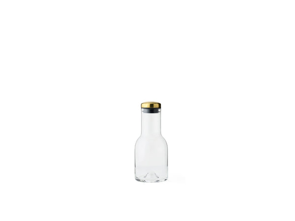 Water Bottle 0.5 L - Clear & Brass - kagu 