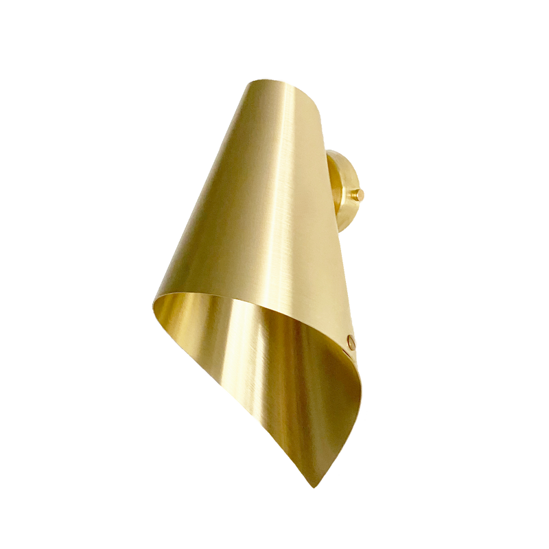 'ARC' WALL LIGHT IN BRUSHED BRASS