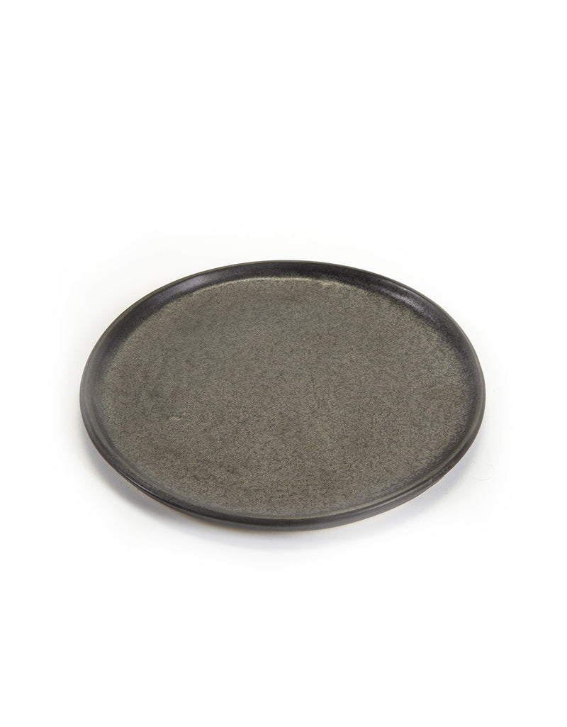 Stoneware Black Pure Plate - Large - kagu 