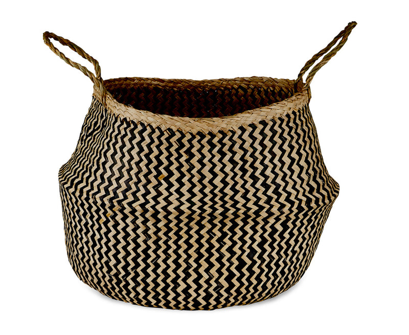 Ekuri Basket - Black & Natural / Large - KAGU