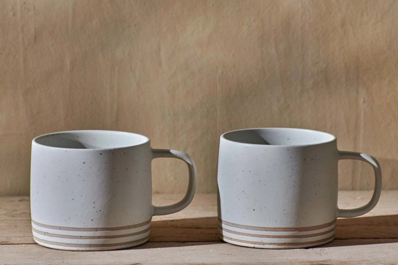 Enesta Line Mug - Cream - Set of 2 - kagu 