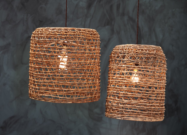 Small Cylinder Rattan Lampshade