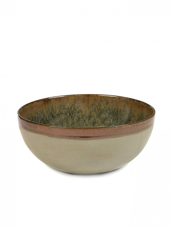 Stoneware Indi Surface Grey Bowl - medium