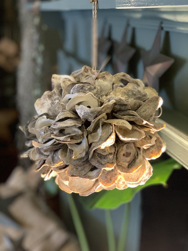 Oyster Shell Hanging Decoration - Small & large