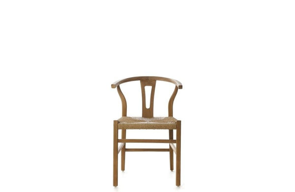 Natural Teak & Rope Dining Chair - Nature