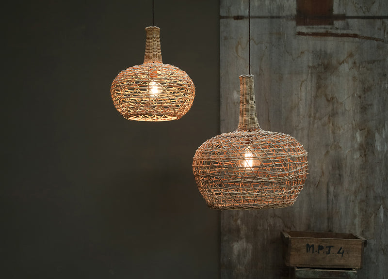 Small Conical Rattan Lampshade