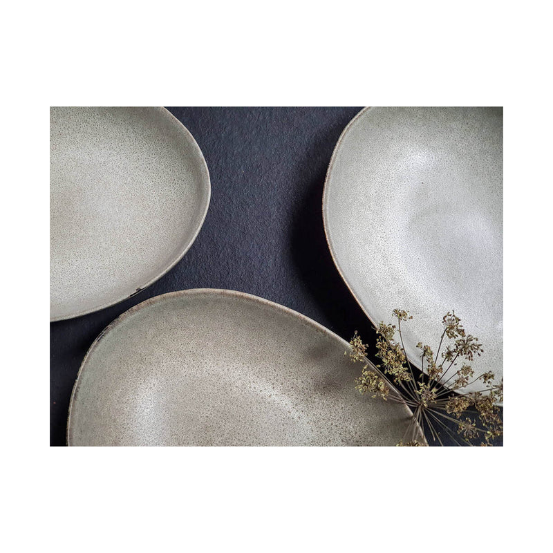 Mame Ceramic Serving Bowl - Oyster