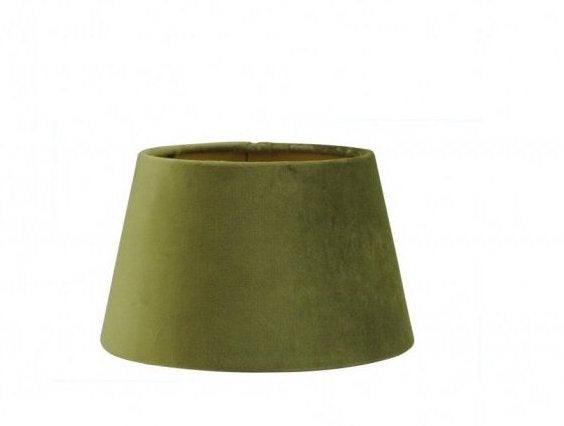 Large Handmade Velvet Lampshade with Gold Lining - Racing Green, Olive Green, or Dark Brown