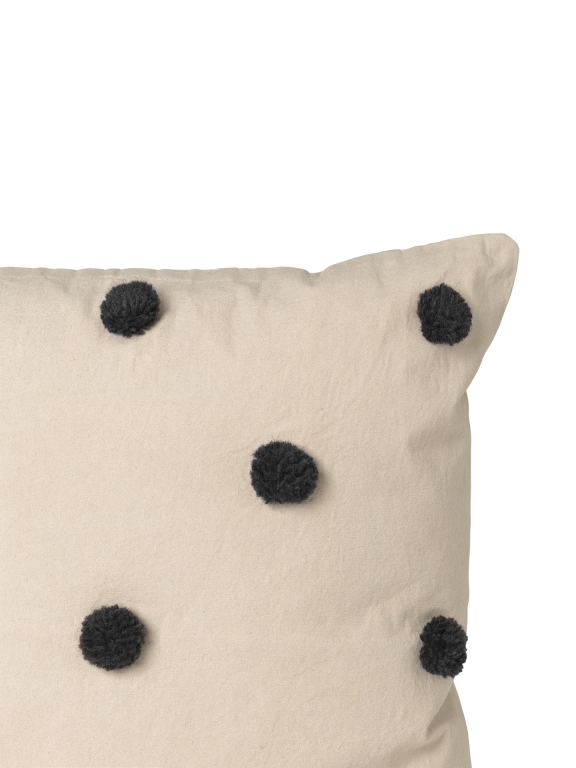 Dot Tufted Cushion in Black Spot - KAGU 