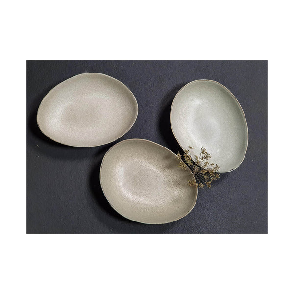 Mame Ceramic Serving Bowl - Oyster