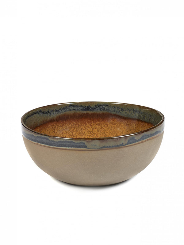 Stoneware Rusty Brown Bowl - medium