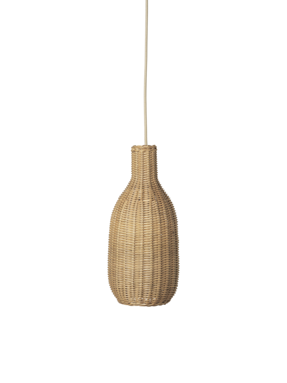 Natural Braided Rattan Lampshades - Low, Belly or Bottle