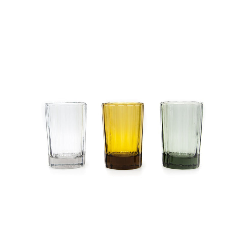 Water Glass Reed 20 CL, Smokey green