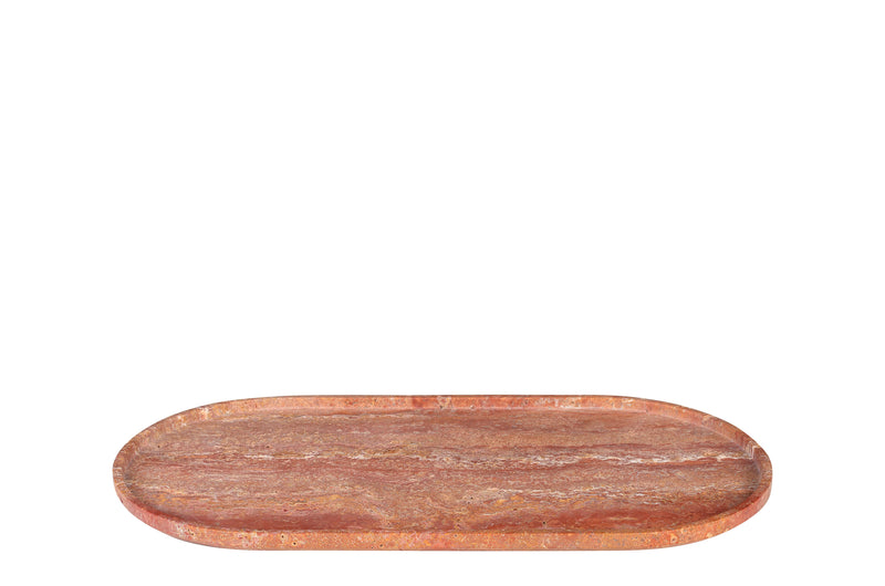 Travertine Red Marble Tray - Small & Medium