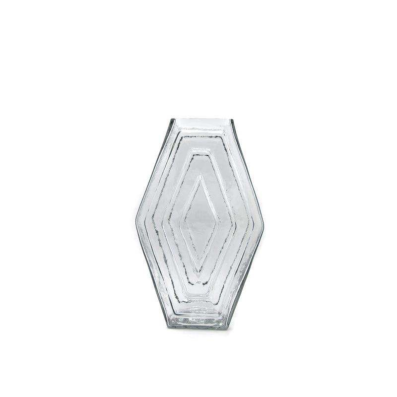 Vase, Infinite Hexagon, Clear