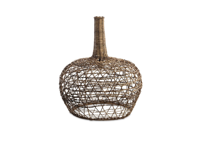 Large Conical Rattan Lampshade